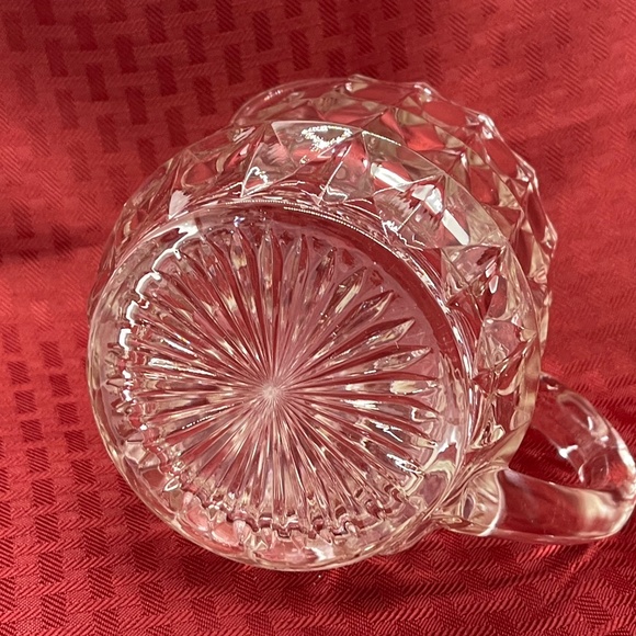 Vintage Jeanette Windsor Diamond Pattern Depression Glass Pitcher 16oz Rare! - Picture 4 of 7
